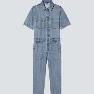 EVERLANE The Supersoft Jean Coverall Sz 8